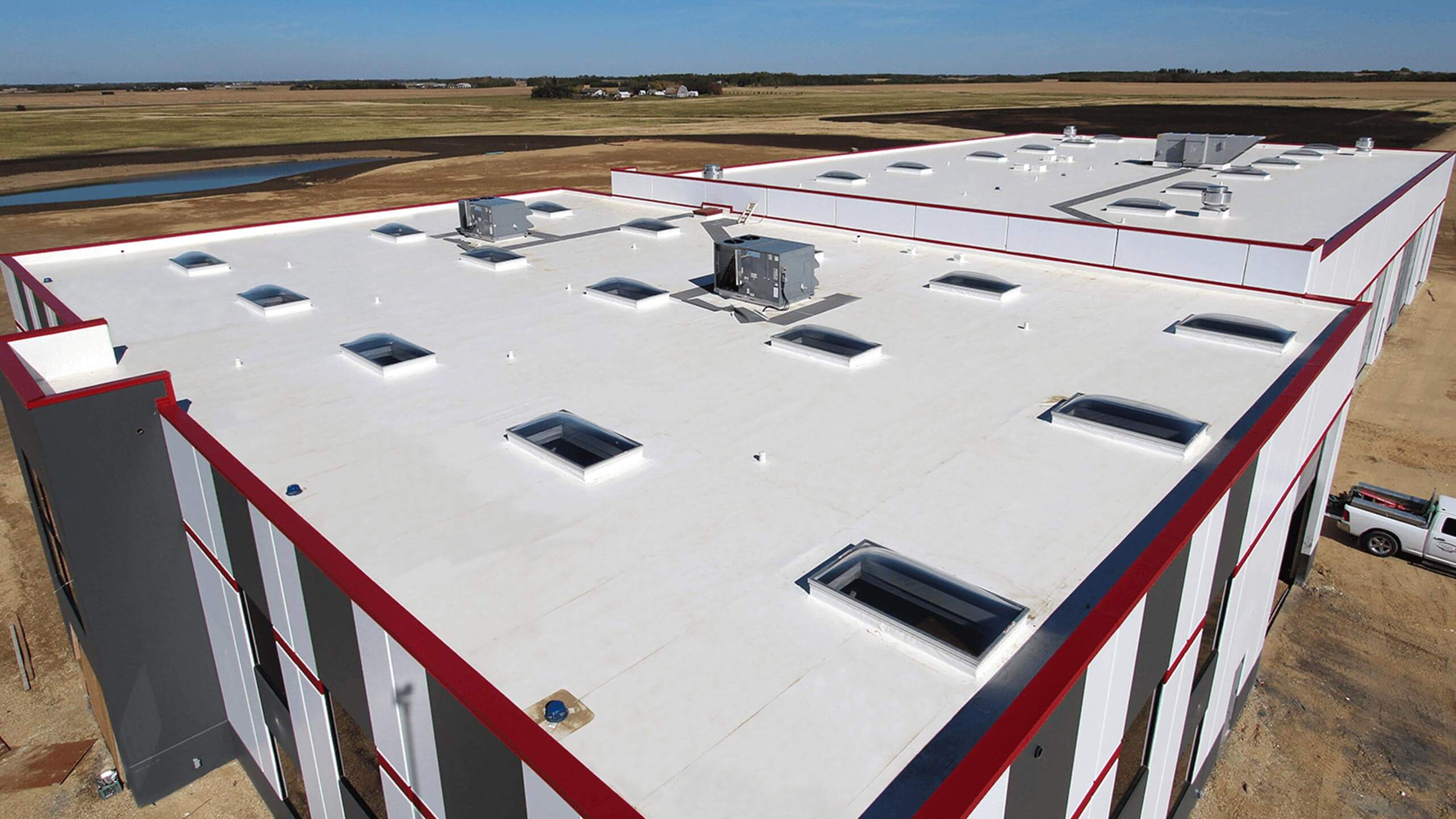Duro-Last single-ply commercial roof installed by Meyer Roofing in Northern Arkansas