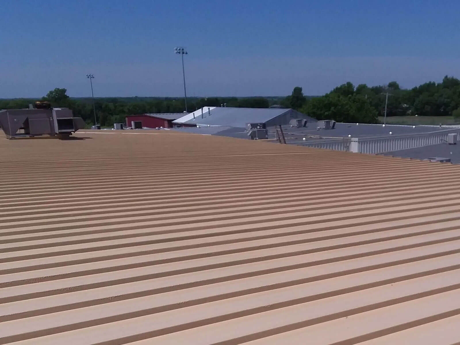 Polyurea-coated commercial metal roof system — project 4
